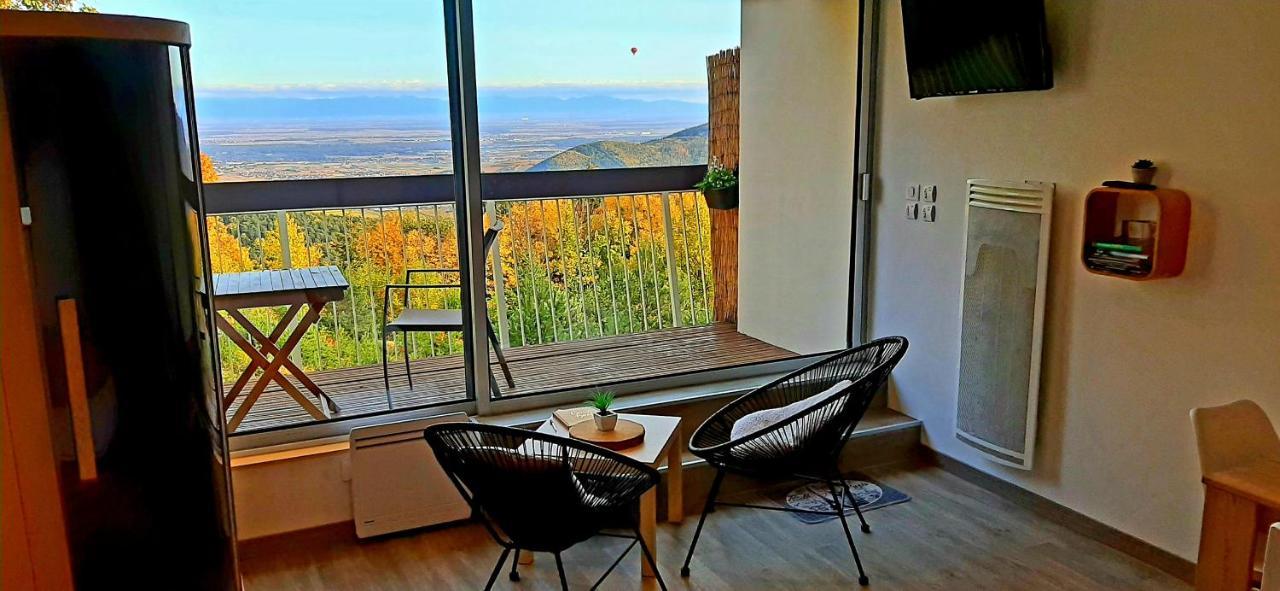 Studio avec sauna au calme à 15 min de Colmar Trois-Épis Extérieur photo