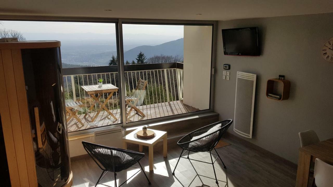 Studio avec sauna au calme à 15 min de Colmar Trois-Épis Extérieur photo